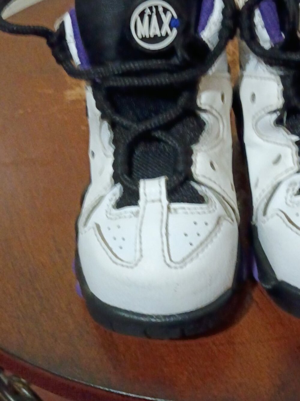 Nike Air Max CB94 Shoes Baby Toddler Size 6C White Black Purple 408886-105 - Picture 7 of 13